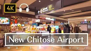 New Chitose Airport is a Huge Shopping Mall - Hokkaido Japan [4K/Binaural] 2021.12