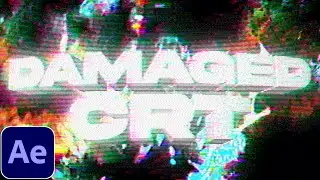 Damaged CRT Effect - After Effects Tutorial