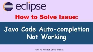 [Solved] Java code auto-completion not working in Eclipse IDE