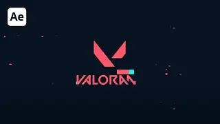 Valorant Inspired Logo Intro Tutorial in After Effects - After Effects Tutorial - No Plugin Required