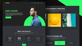 Responsive Portfolio Website using Html CSS & Javascript