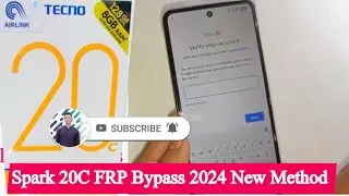 Tecno Spark 20C FRP Bypass |Without PC 2024| New Method 2024.