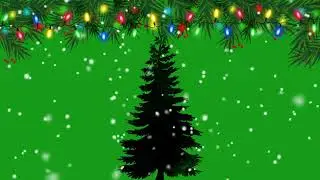 Christmas tree with decoration | Green Screen Library