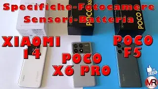 Confronto Smartphone Xiaomi e Poco: Sensori e Hardware