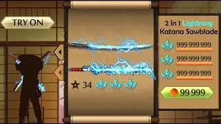 Shadow Fight 2 | 2 In 1 Lightning Katana Sawblade