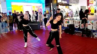 FRIDAY. BLACK MIST: ALINA, SEUNGHO & HARANG. BEAUTIFUL FANTASTIC BUSKING. HONGDAE FESTIVAL STREET.