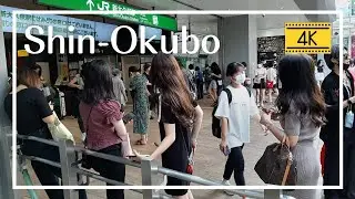 【Tokyo Walk】Shin-Okubo Koreatown - Enjoy the feeling of traveling to Korea-Japan (4K) September 2021