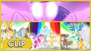 The Mane 6, Spike, Young 6 & Pillars Defeat Tirek, Chrysalis & Cozy - MLP: FiM [Season 9]