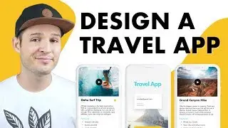 Design a Travel App UI | UI Design in Sketch
