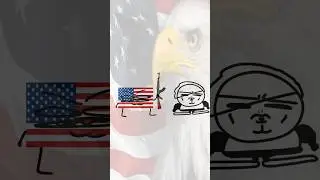 Со мной воюет США #2024 #memes #2д #animation #flipaclip #прикол #USA #страны #country