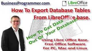 How to Export Data From A LibreOffice Base Database Table hsqldb