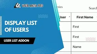 Display List of Users in WordPress | User Meta Pro