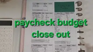 Paycheck Budget Close Out | Zero Based Budgeting | @thebudgetmom