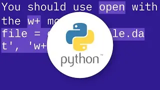 open() in Python does not create a file if it doesn't exist