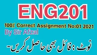 Eng201 assignment 1 solution 2021,eng Assignment No 1 Solution,eng201 Assignment 1  Solution 2021
