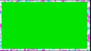 Decorative animated frame- Gree Green Screen