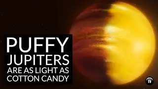 Giant puffy planets as light as cotton candy