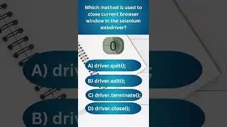 Selenium automation software testing interview questions answer close 