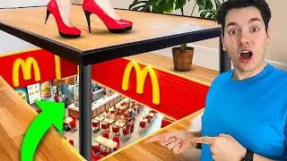 ZBUDOWAŁEM SEKRETNEGO MCDONALDA W NASZYM DOMU!