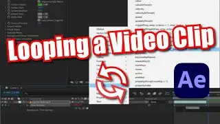 How to loop video clip in after effects | #tutorial