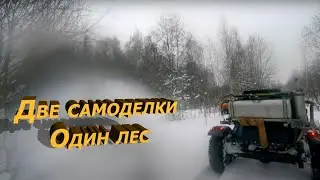 Две самоделки. Зимний лес.