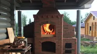 Do-it-yourself hollow brick furnace complex. Furnace video order
