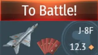 The J-8F's life before its Battle Rating update.