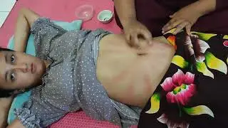 Pijat perut wanita cantik terbaru 2023