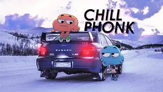 chill phonk in the car in winter