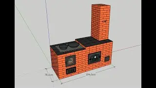 ПРОЕКТ печи с духовкой для дачного дома. Вариант 1;2 для самостоятельного строительства