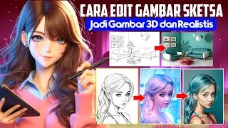 Cara Edit Gambar Sketsa Jadi Gambar Realistis 3D Dan Anime Pakai AI