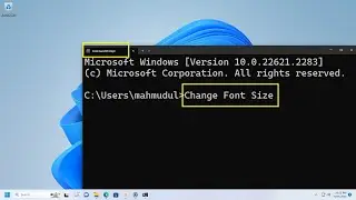 How to change the font size in Command Prompt on Windows 11