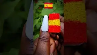 Arte de uñas DIY spain flag : Fundamentos de estampado | Fácil de segui #youtubechamps