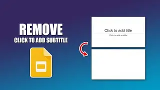 How to remove click to add subtitle in google slides