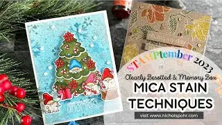 STAMPtember 2023 Exclusive Limited Edition | Mica Stain Techniques (Clearly Besotted & Memory Box)