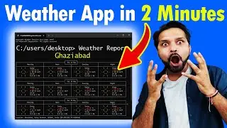 Weather App in 2 Minutes using Notepad