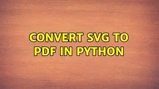 Convert SVG to PDF in python