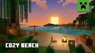 Minecraft Soothing Scenes – Relaxing Beach Escape