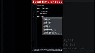 Time Elapsed to Execute Your code in Python