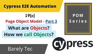 19 (c)- Cypress - Working with SUPPORT in Cypress | Data Driven Testing  | 2022 | @barelytec1526