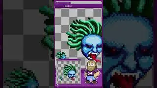 Sprites Reimagined: Castlevania's Medusa Head Upscale! #shorts