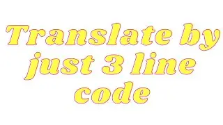 How To Translate any Language in Python in just 3 line code || Data With Tech