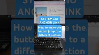 How to make the button jump to a section in systeme.io. Anchor link in #systemeio #systemeiotutorial