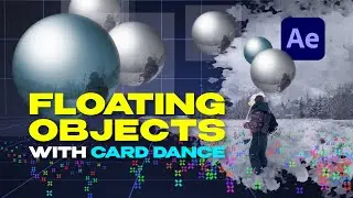 FLOATING OBJECTS: 3D Track CARD DANCE into VIDEO | After Effects Tutorial