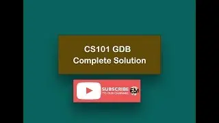CS101 GDB Complete Solution 2019 | EducationMania