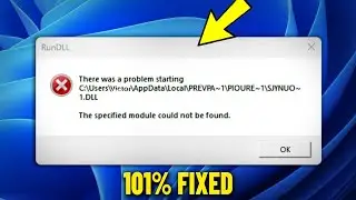 RunDLL - There was a problem starting Error Popup at startup in Windows 11 / 10 /8/7 - How To Fix ✅