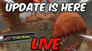 🔴 UPDATE IS HERE LIVE + NEW CRAB BOSS IN THE STRONGEST BATTLEGROUNDS #shorts