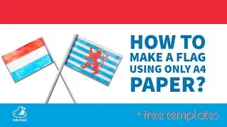 How to make a flag using only A4 paper? Paper craft for children