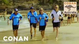 Conan Becomes A Bondi Beach Lifeguard | CONAN on TBS