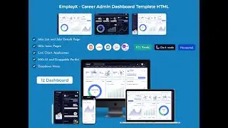 Career Admin Dashboard Template Bootstrap 5 with Dashboard UI Kit – EmployX